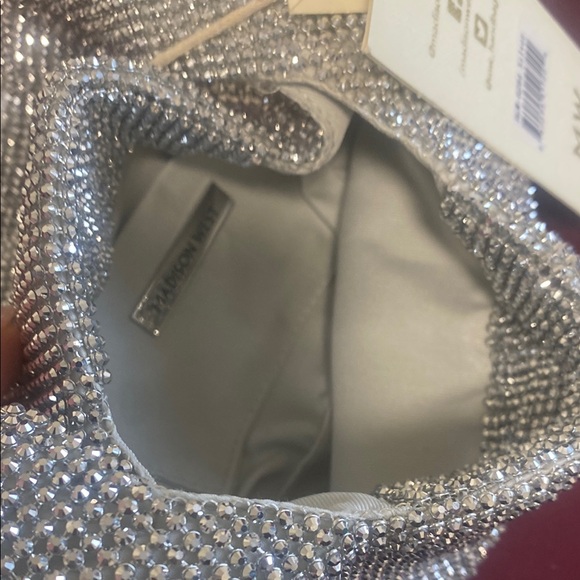 Madison West Silver Rhinestone Bag - Picture 3 of 4